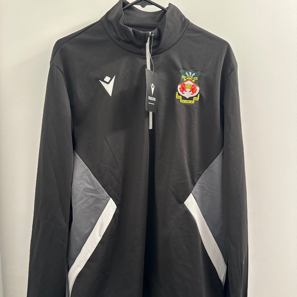 Wrexham Piave Mens 1/4 Zip Top (Black) XXL